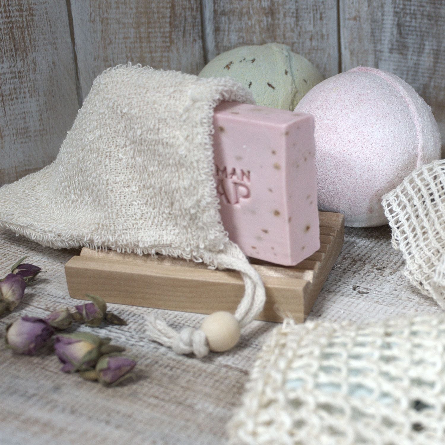 Nature Soap Bag Bamboo for Eco Friendly Bathing Experience