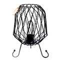 Mesh Industrial Iron Lamp with Cable and Bulb for Home Lighting
