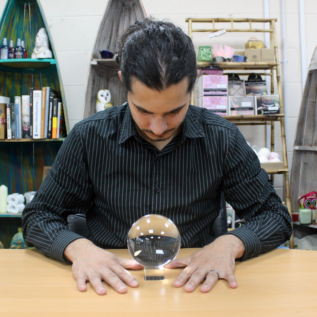 Crystal Ball on Stand 130mm for Elegant Home Decor and Display