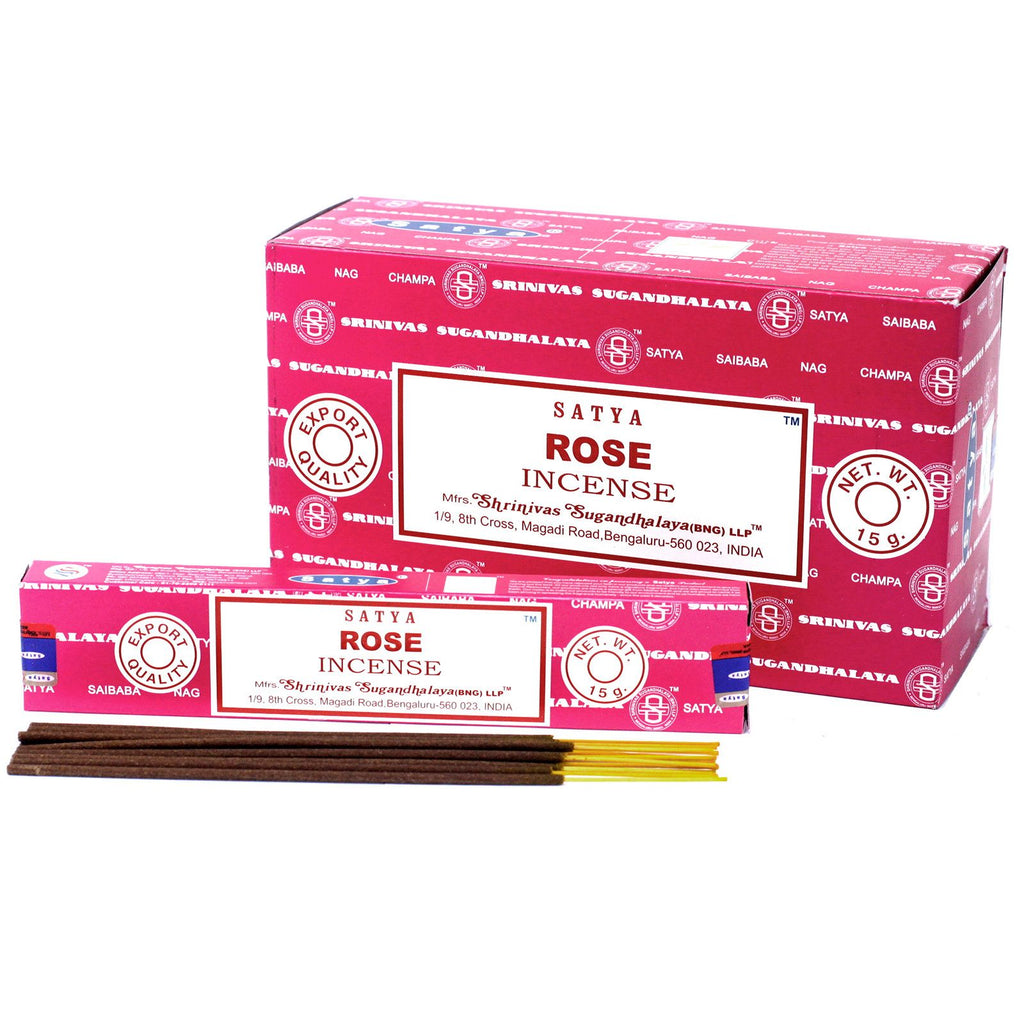 Satya Incense Sticks 15gm with Rose Fragrance for Home Use