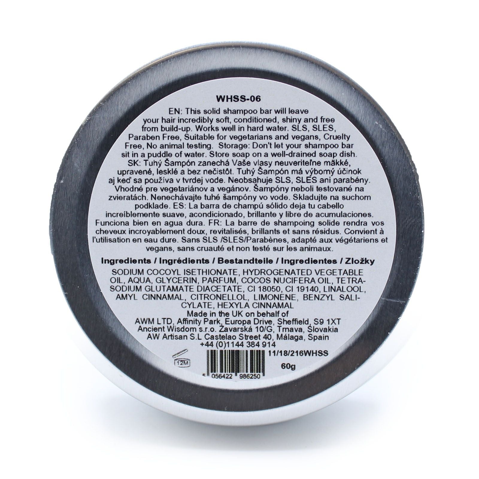 Wild Hare Solid Shampoo 60g Pappaya for Refreshing Hair Care