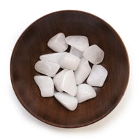 Medium Tumble Stone - Quartz Snow