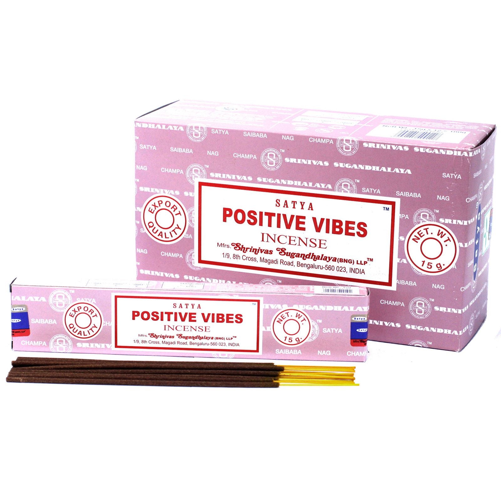 Satya Incense 15gm Positive Vibes for Refreshing Home Fragrance