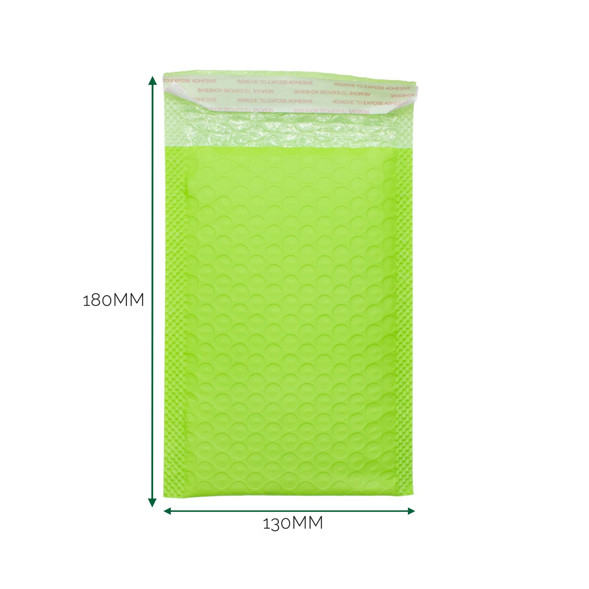 Vibrant Green Poly Bubble Envelope for Secure Deliveries