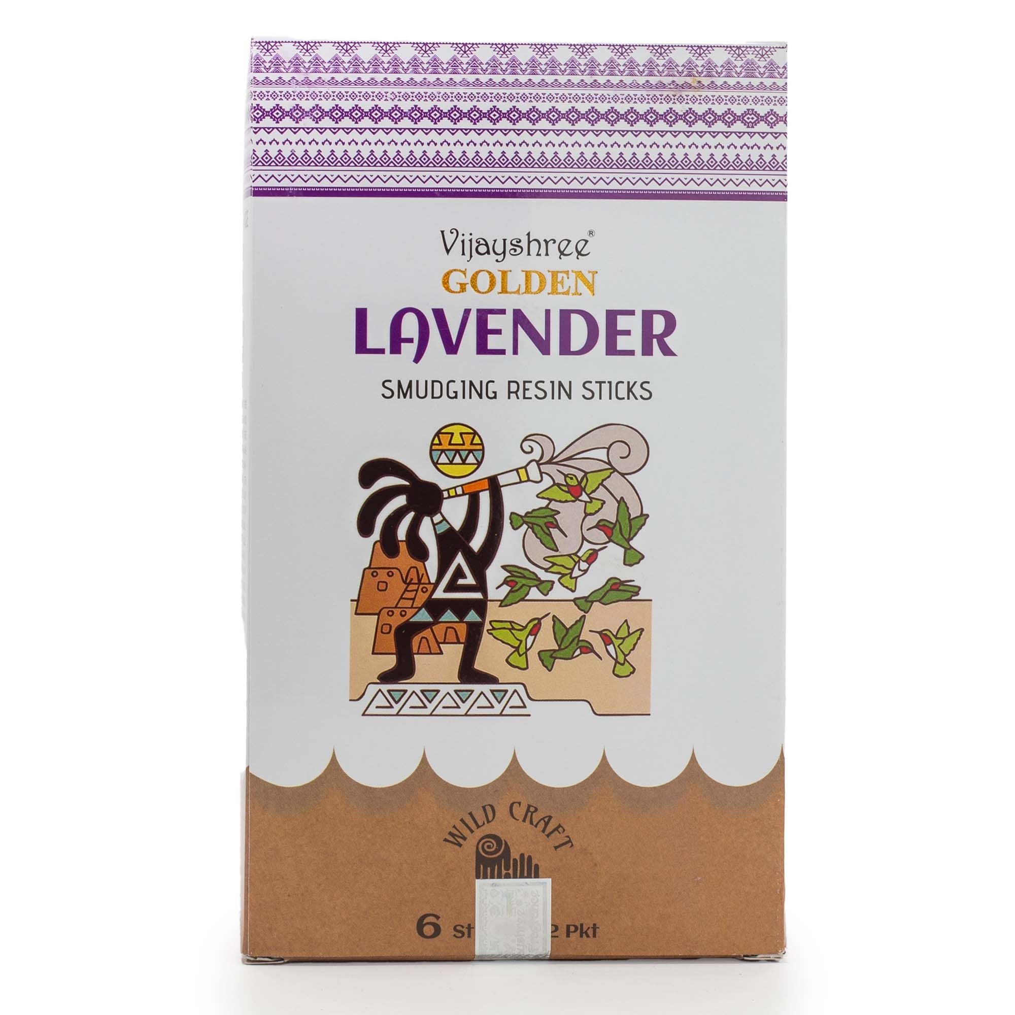 Golden Lavender Smudging Resin Sticks for Peaceful Atmosphere