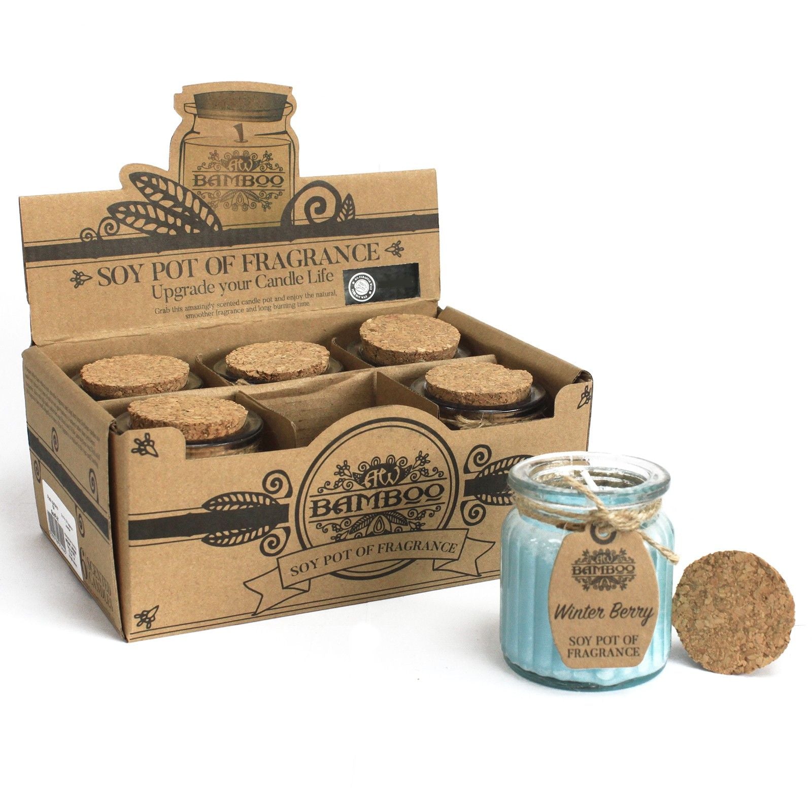 Winter Berry Soy Pot of Fragrance Candles for Home Decor Use