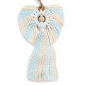 Macrame Angel Guardian Boy Gift for Newborns in Elegant Box