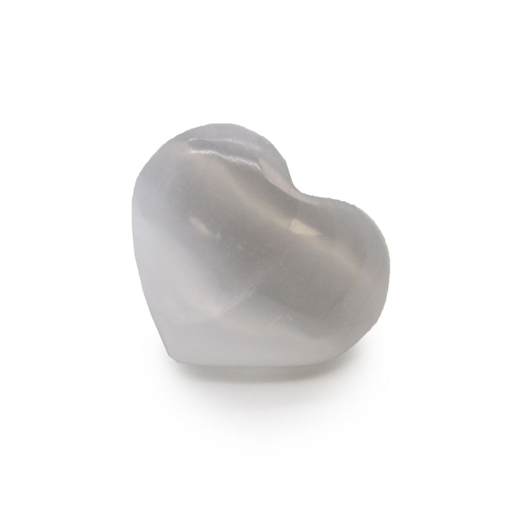 Selenite Heart 3 to 4cm Decorative Crystal for Home Decor