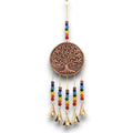 Indian Chimes with Tree of Life Design and Chakra Beads