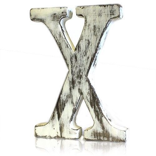 Shabby Chic Letter X for Unique Home Decor and Personalisation