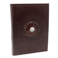 Leather Moonstone Notebook for Creative Journaling and Sketching