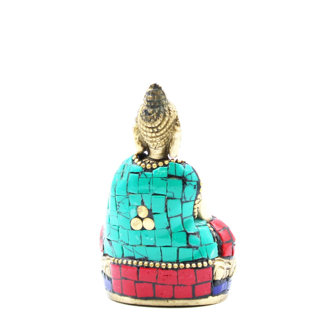 Brass Buddha Figure Hands Up 7.5 cm Perfect for Home Decor Display