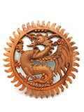 Dragon Panel 40cm Decorative Wooden Art for Unique Spaces
