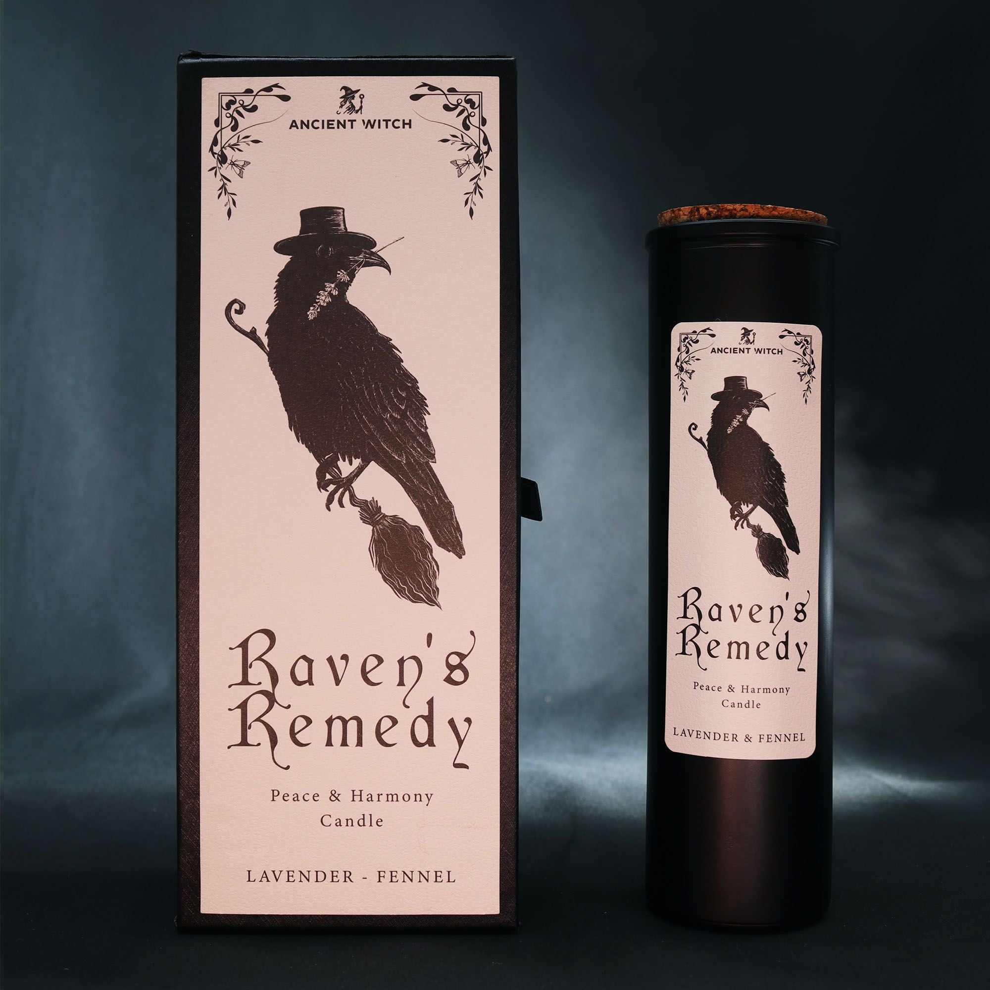 Ancient Witch Raven’s Remedy Ritual Candle for Peace and Healing