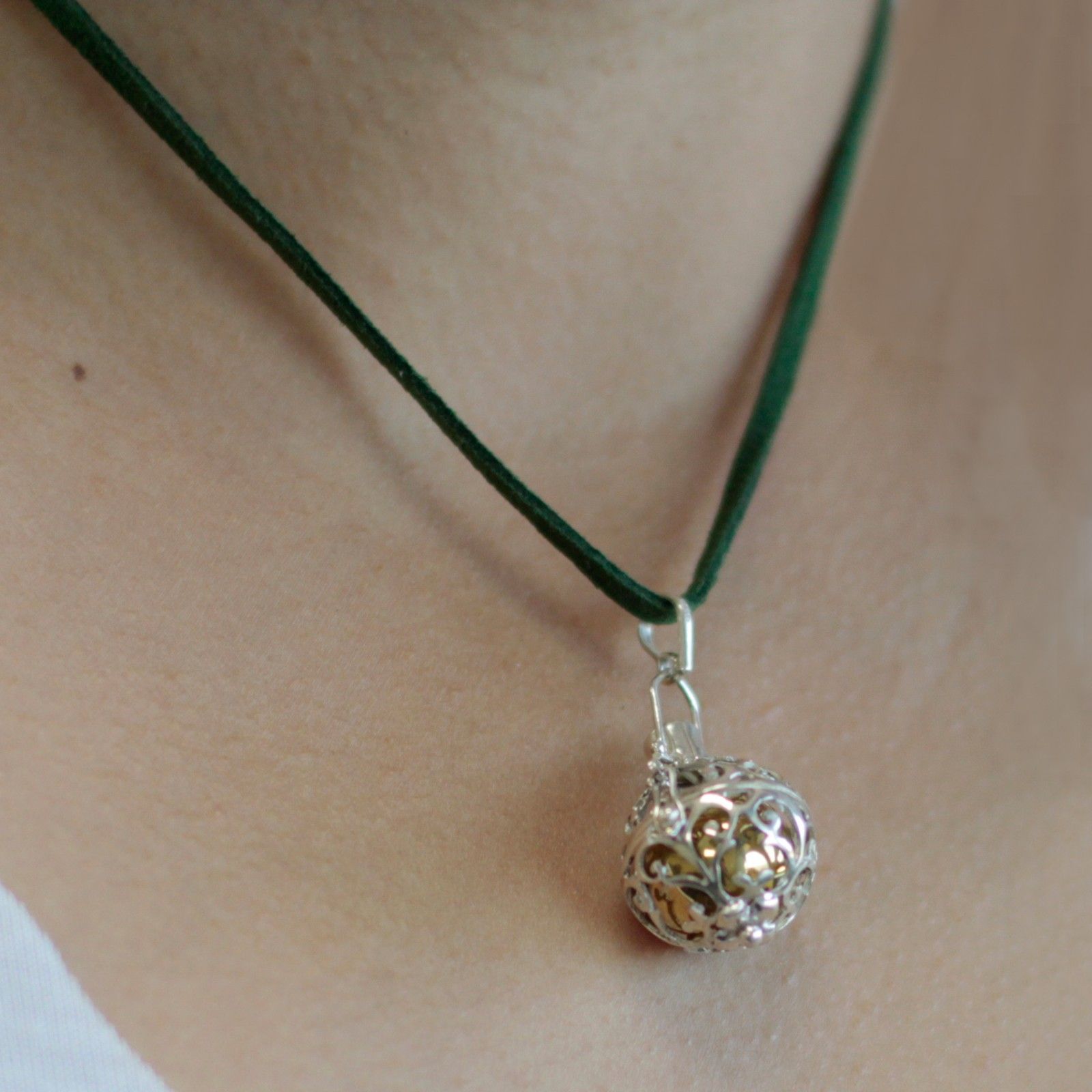 Silver Angel Bell Romance 18mm with Charming Design
