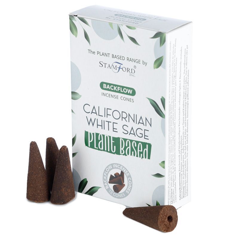Californian White Sage Backflow Incense Cones for Home Fragrance