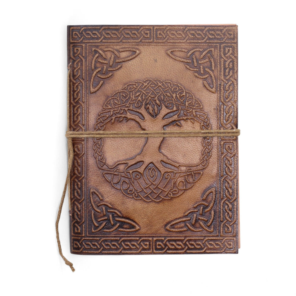 Assorted Leather Notebooks with Unique Embossed Designs