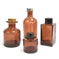100 ml Square Long Reed Diffuser Bottle in Amber for Fragrance