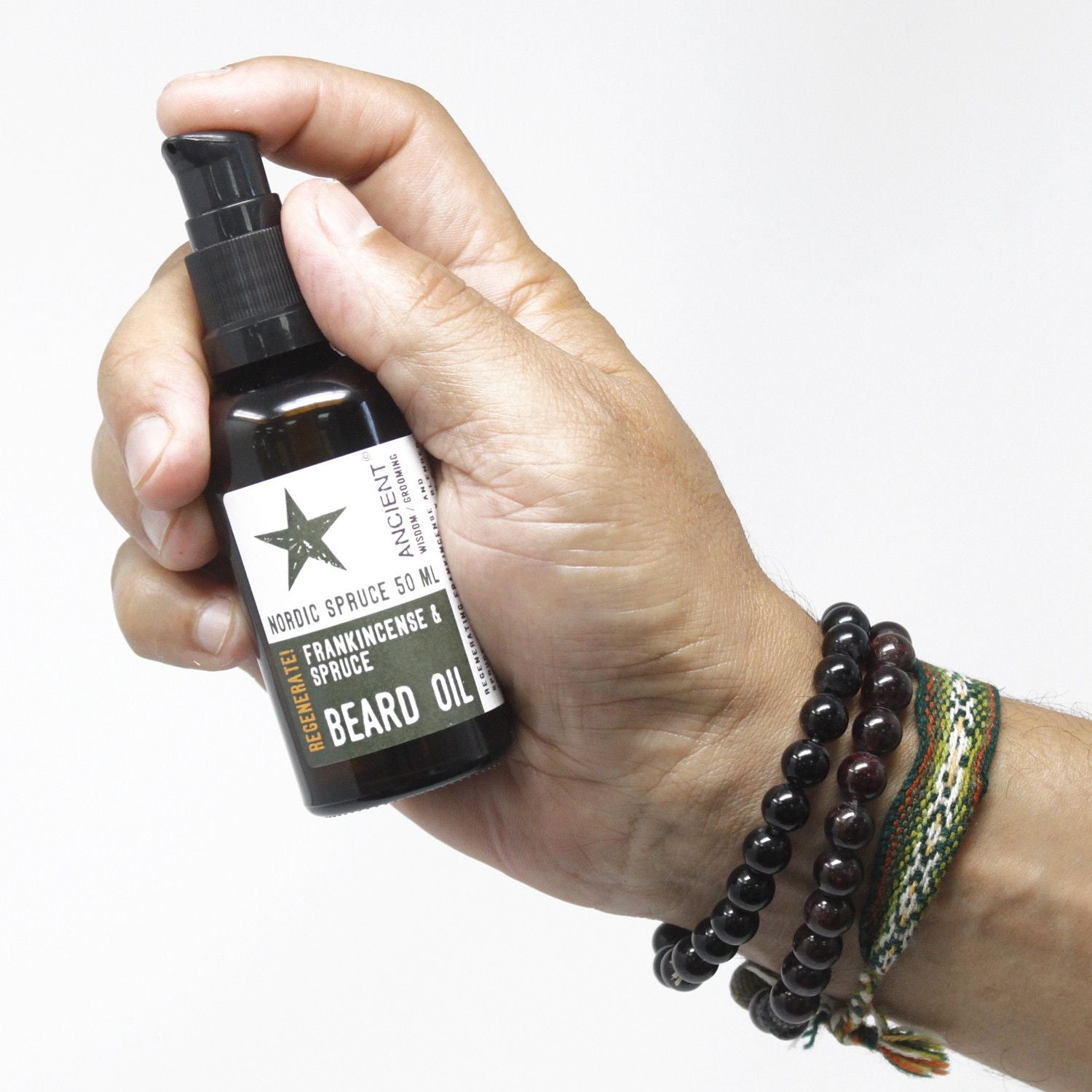 50ml Spartan Hero Beard Oil for Softening and Conditioning Facial Hair