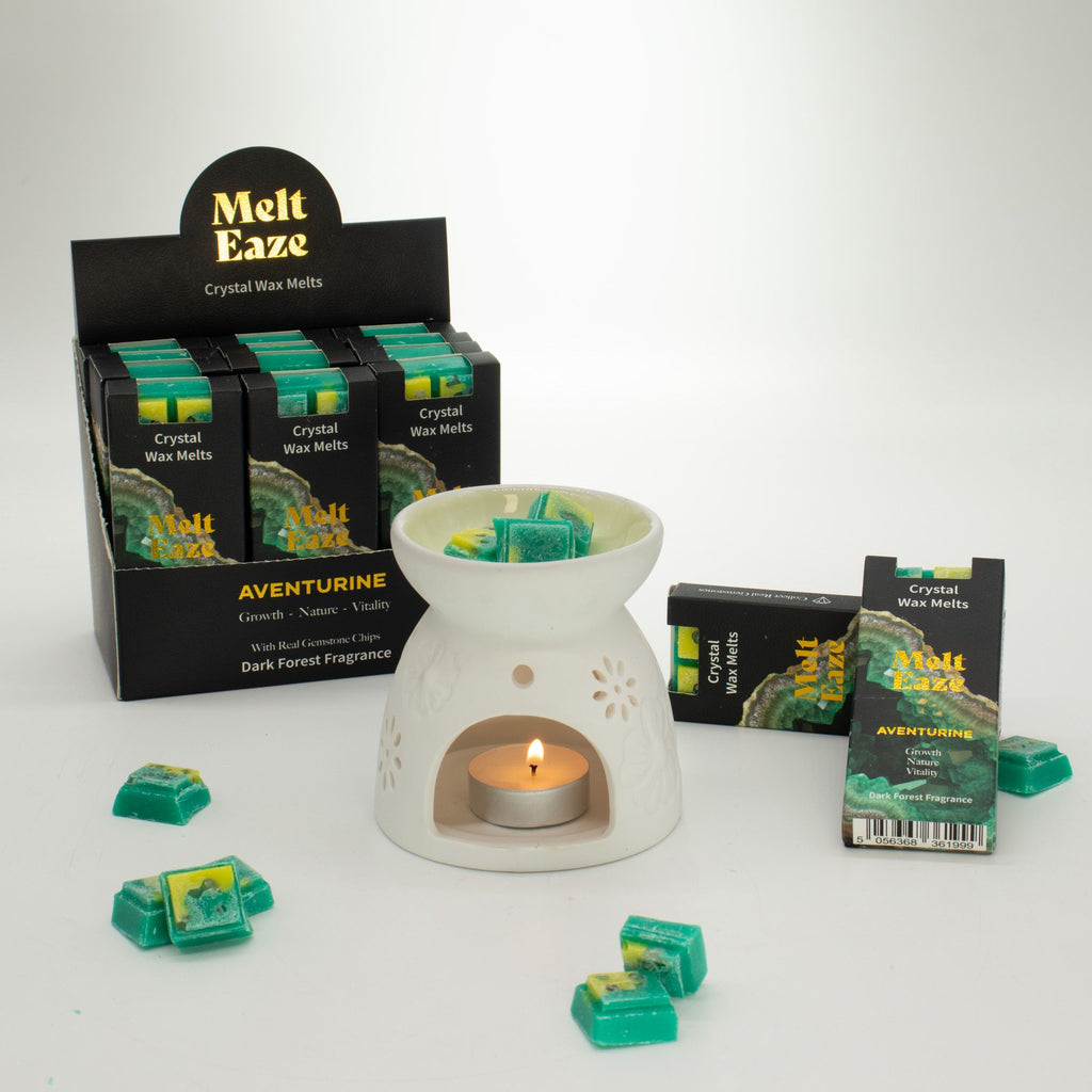 MeltEaze Wax Melts 50g Emerald Forest with Aventurine Chips
