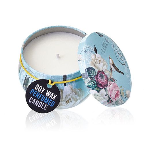 Art Tin Candle Parisian Weekend Peonies Assorted Design Collection