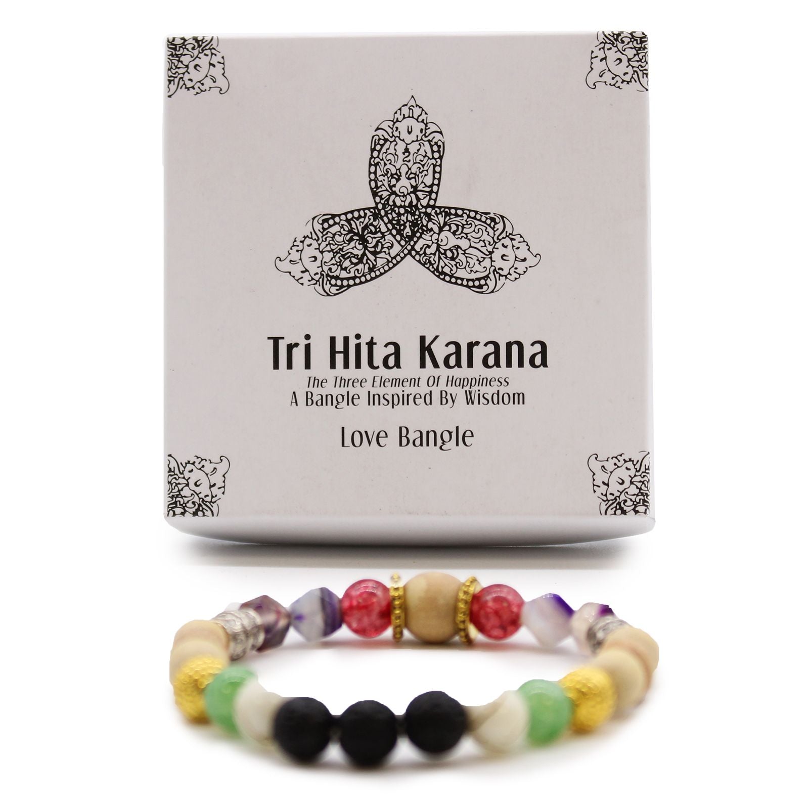 Tri Hita Karana Bangle for Love Balance and Harmony in Life Gift Box