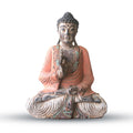 Vintage Orange Hand Carved Buddha Statue for Home Decor 40cm