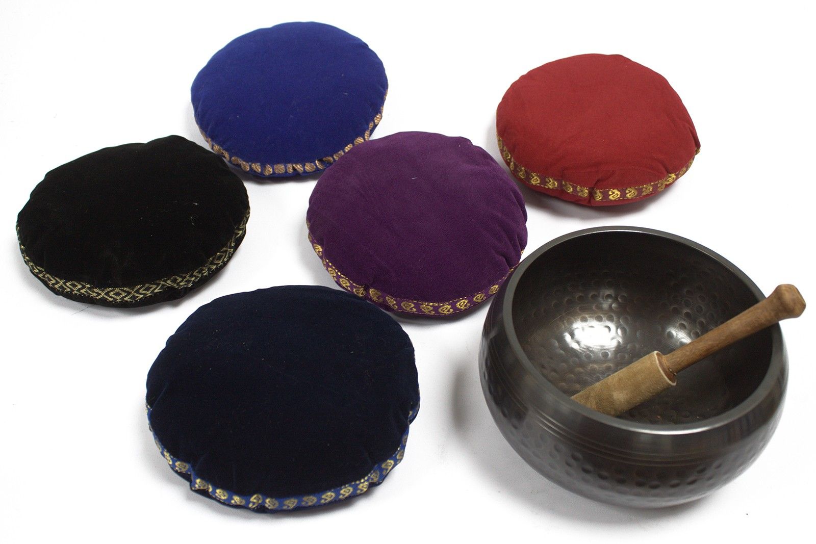 Singing Bowl Velvet Cushion 11cm for Sound Resonance Stability