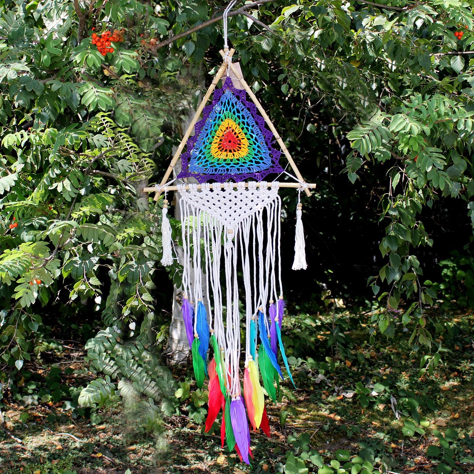 Bali Dream Catchers Medium Multi Pyramid for Beautiful Home Decor