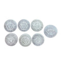 Chakra Set of 7 Selenite Charging Plates for Home Decor Use