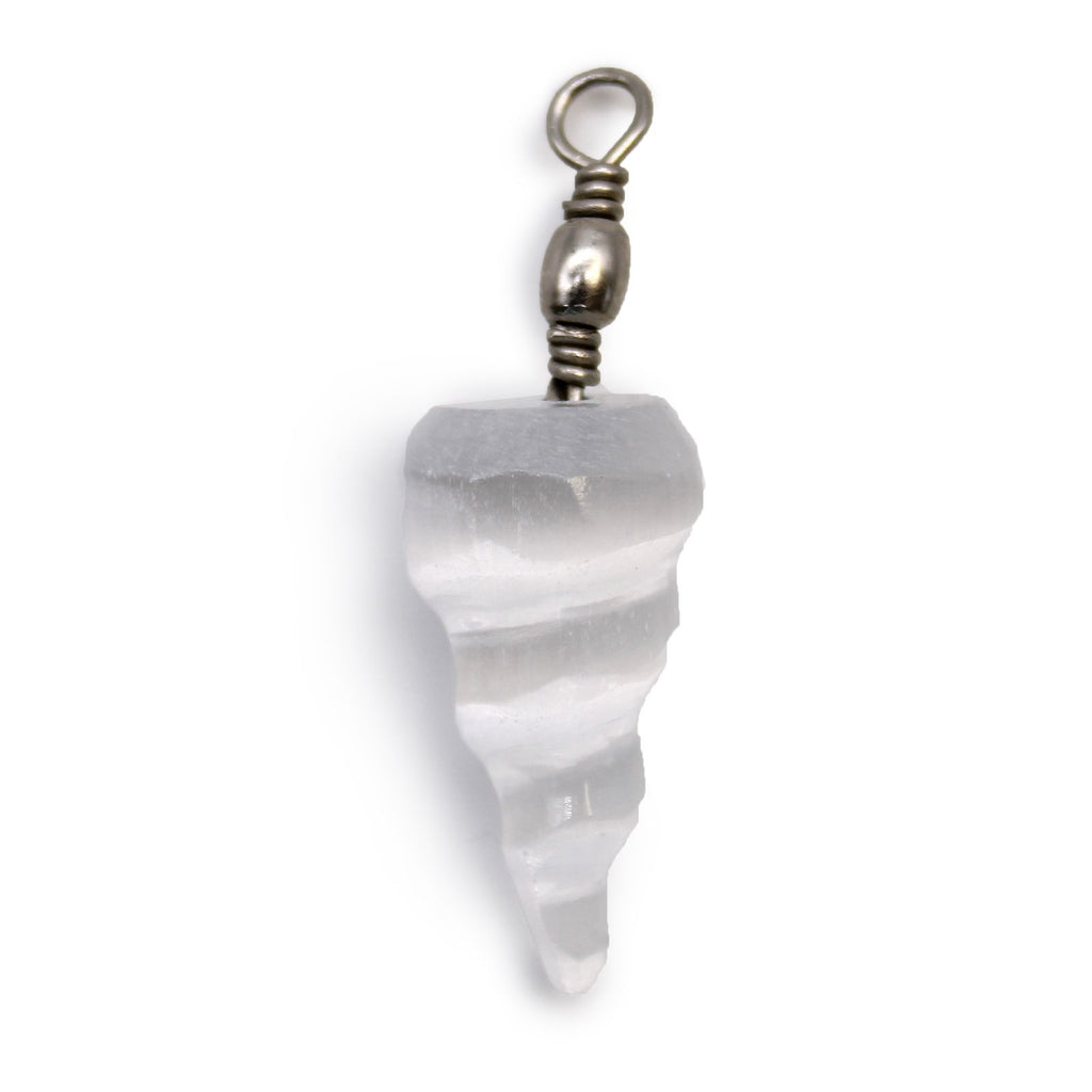 Selenite Spiral Pendant for Unique and Elegant Fashion Accessories