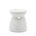 Geometric Ivory Oil Burner for Stylish Home Fragrance Experience