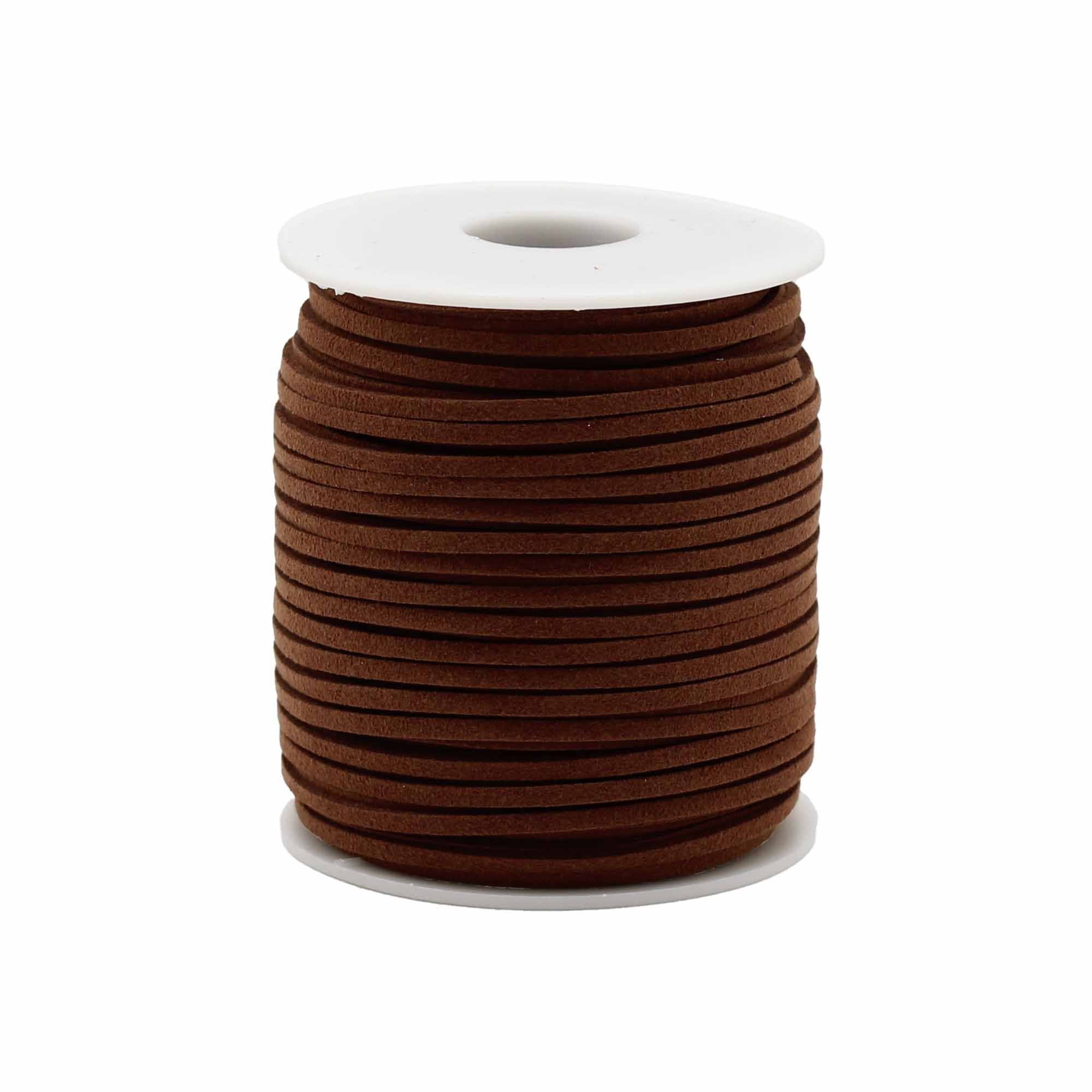 Dark Brown 2.5mm Bulk Roll Pendant Cord 45m for Jewellery Making