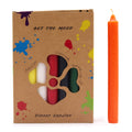 Solid Colour Dinner Candle Set Pack of 21 in 7 Vibrant Colours