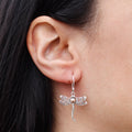 Stunning Silver & Gold Dragonflies Earrings for Unique Style Appeal