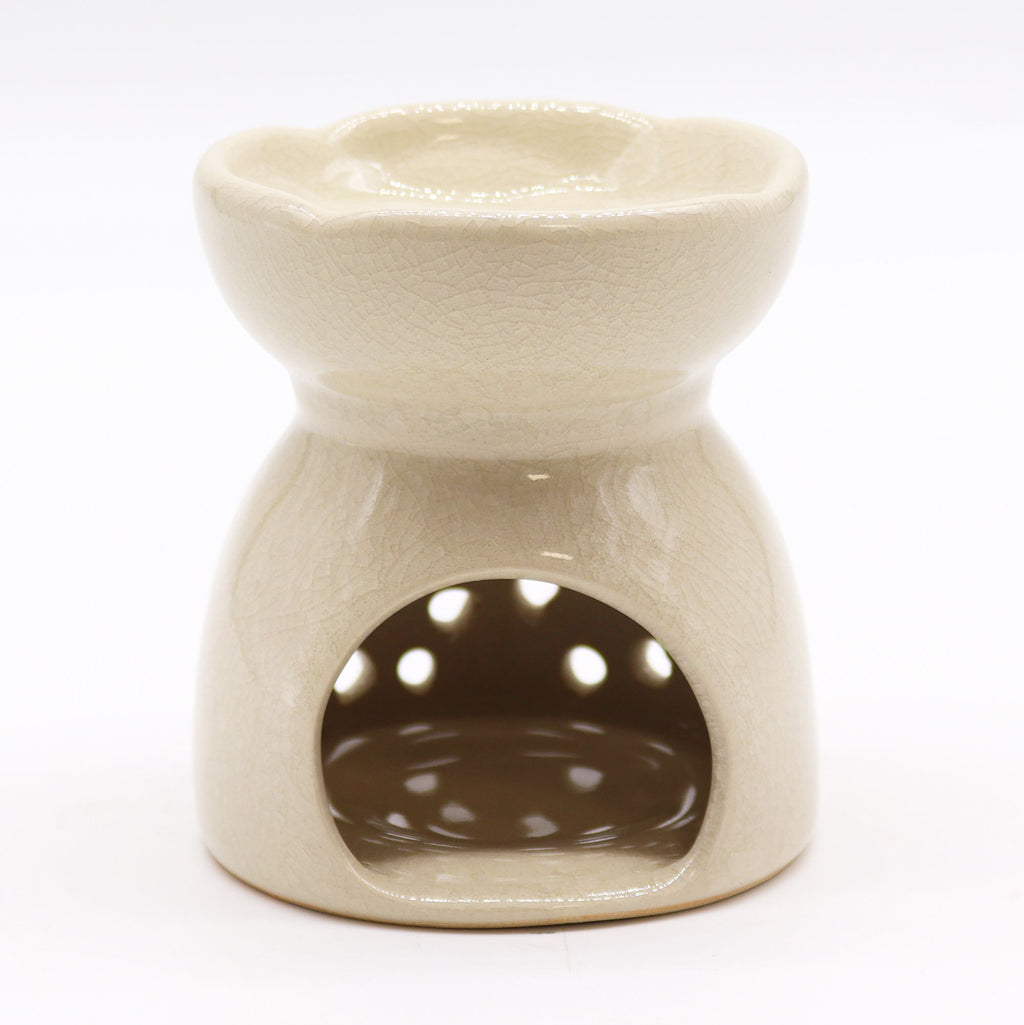 Tree of Life Ivory Oil Burner for Home Fragrance and Decor