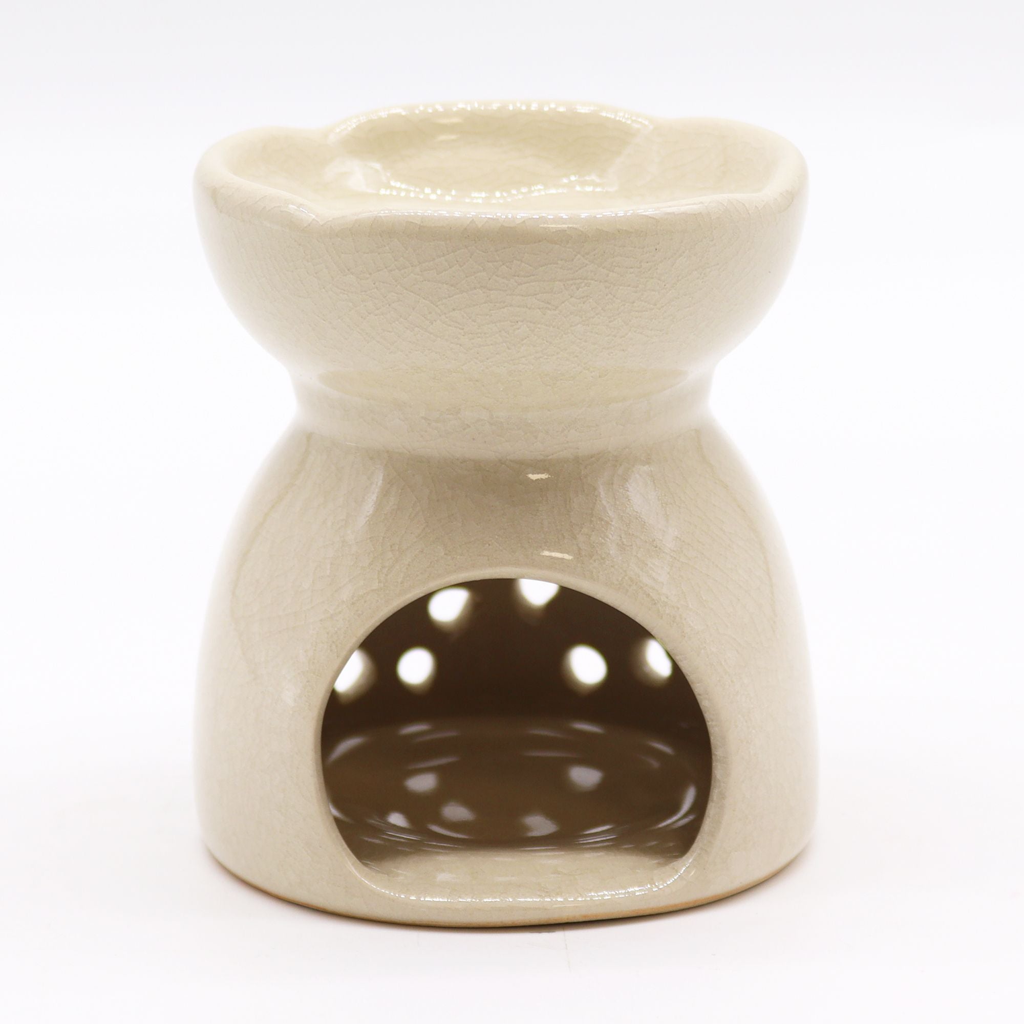 Tree of Life Ivory Oil Burner for Home Fragrance and Decor