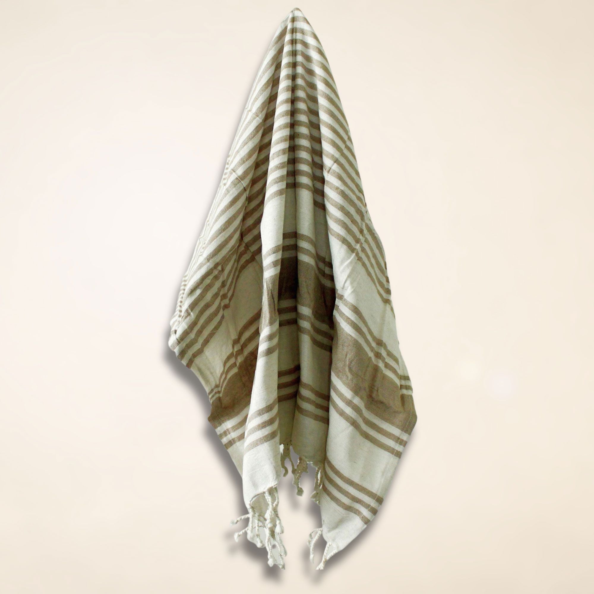Hamman Spa Towel in Sand Colour for Elegant Relaxation 90x170cm