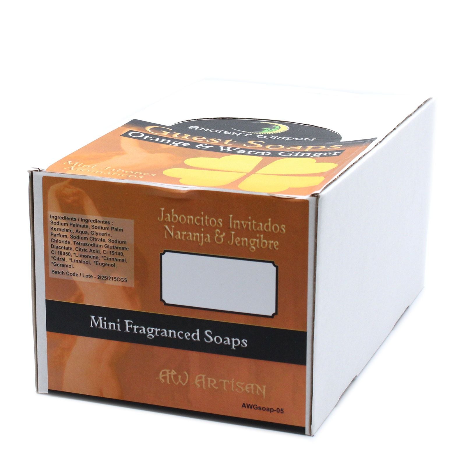 Heart Guest Soap Orange and Warm Ginger for a Charming Bathroom