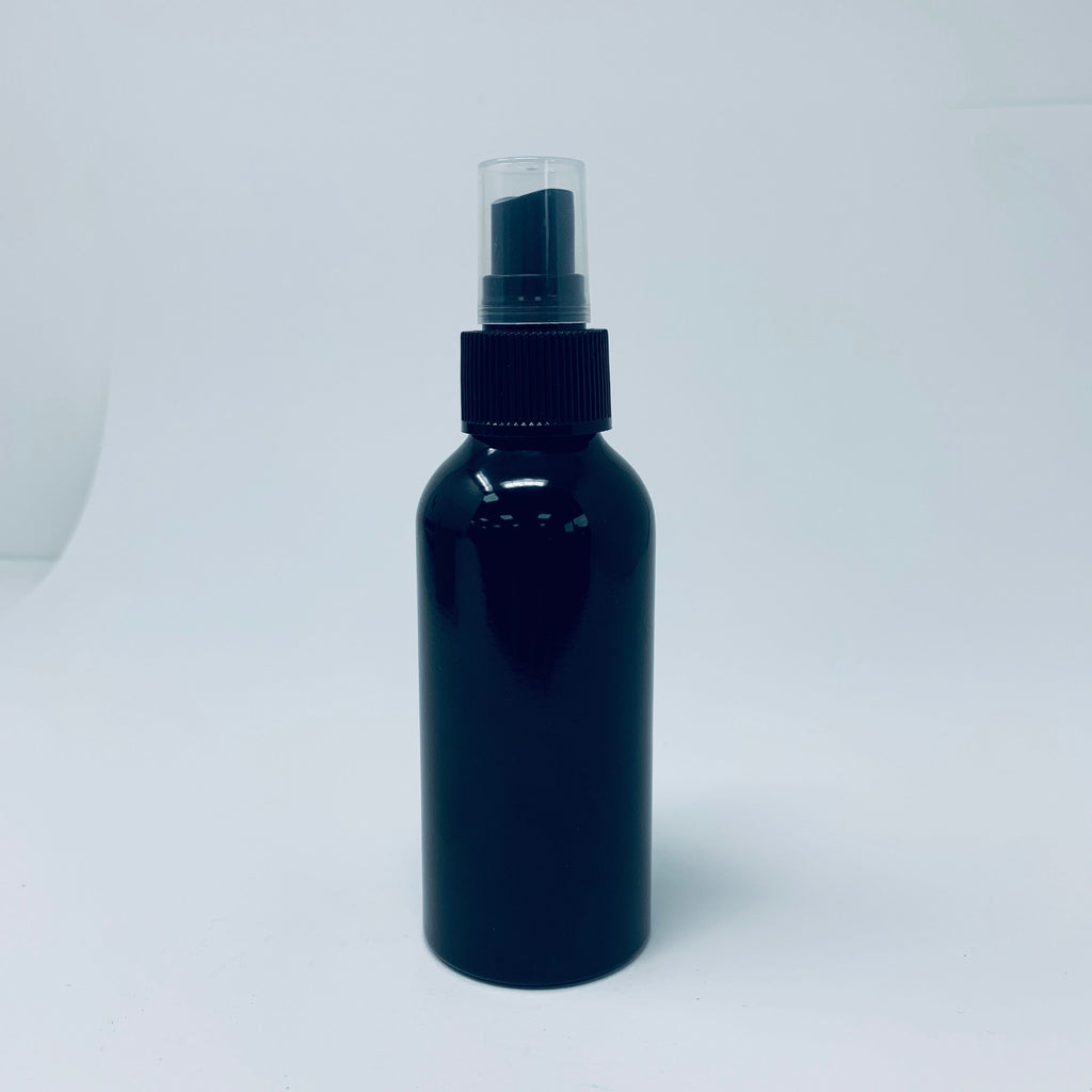 120ml Black Aluminium Bottle with Fine Mist Spray Cap for Mists