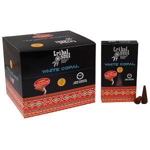 Tribal Soul Backflow Incense Cones with White Copal Aroma