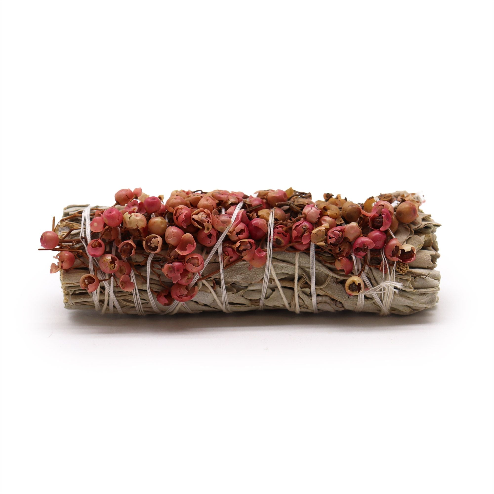 Smudge Stick White Sage and Pirul Seed for Cleansing Spaces