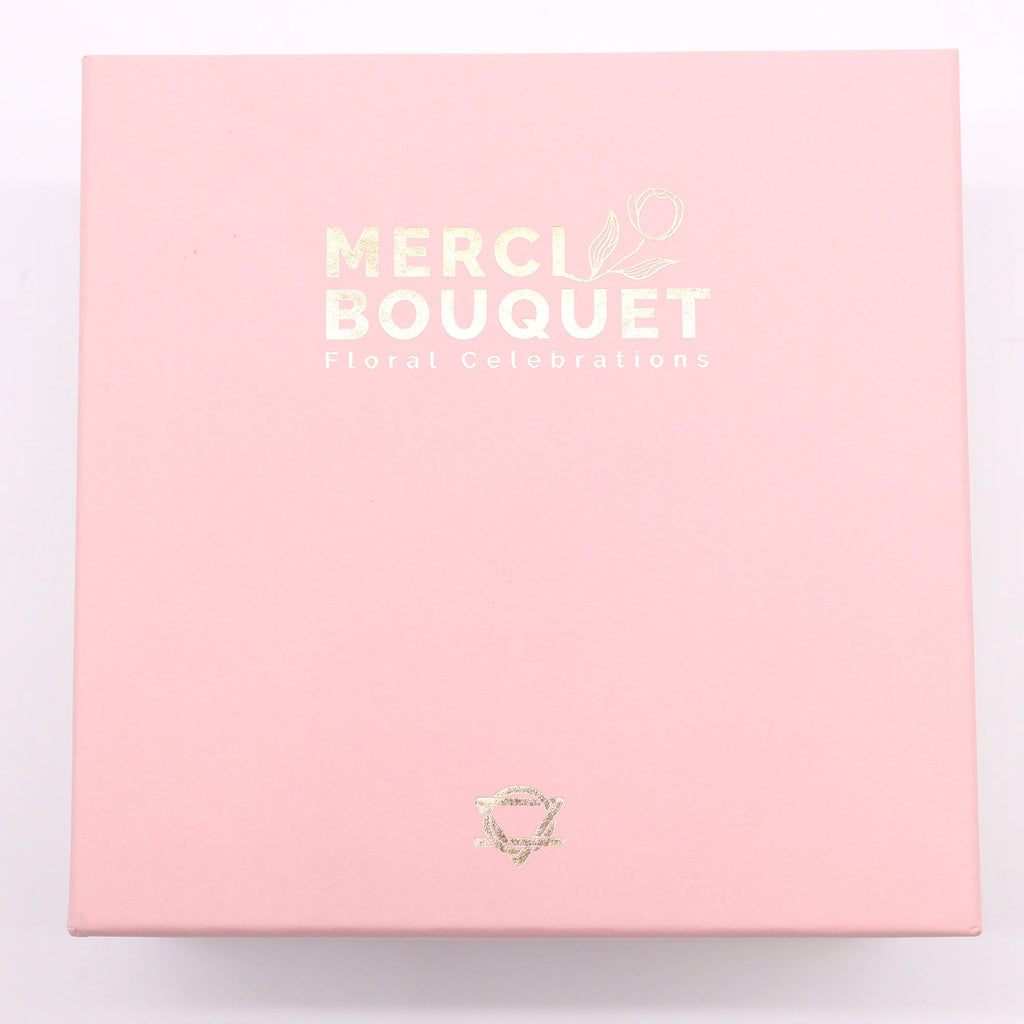 Square Box Baby Blessings Pinks Soap Flower Gift for Newborns