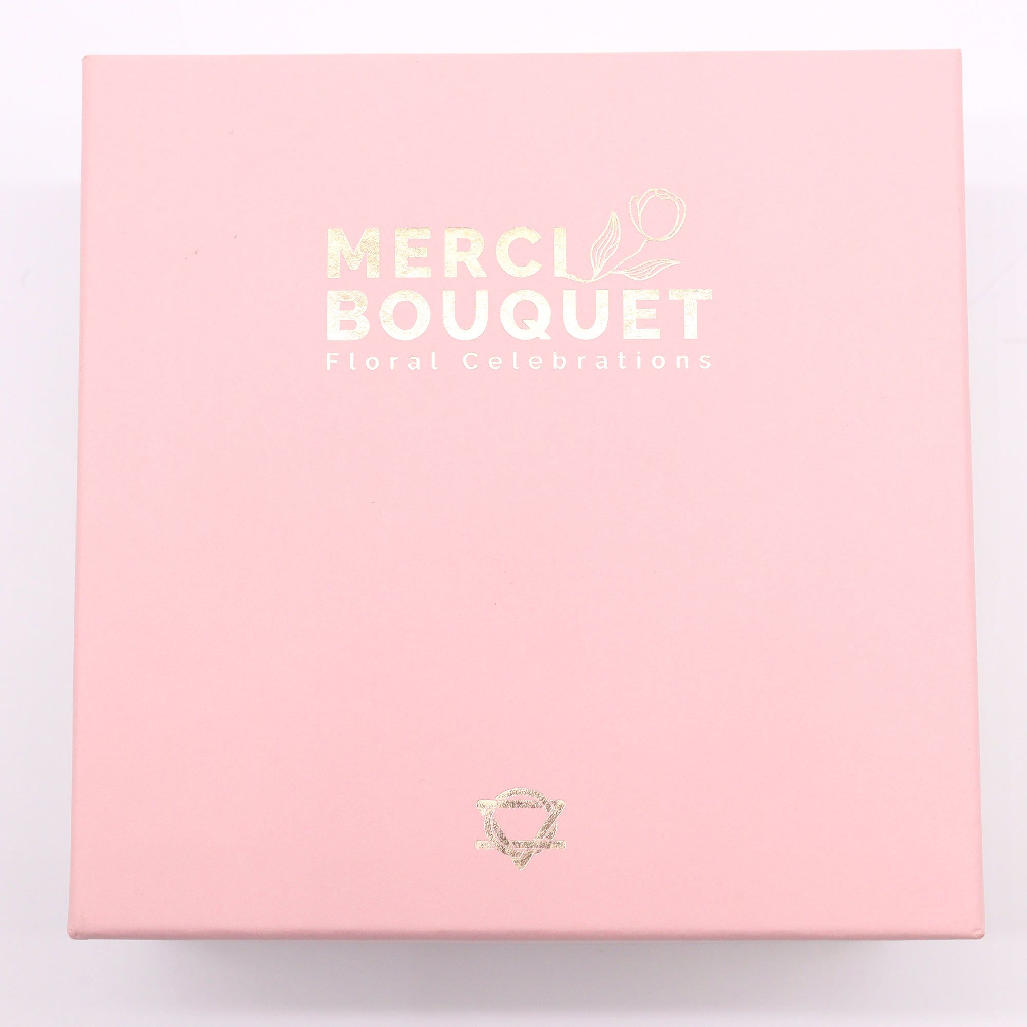 Square Box Baby Blessings Pinks Soap Flower Gift for Newborns