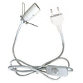 White Fitting Cable EU 1.5m for Reliable Electrical Connections