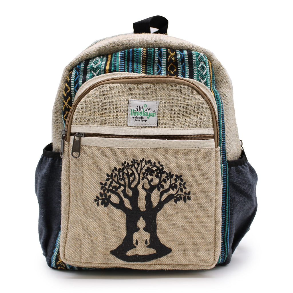 Small Backpack with Bohdi Tree Design for Everyday Use