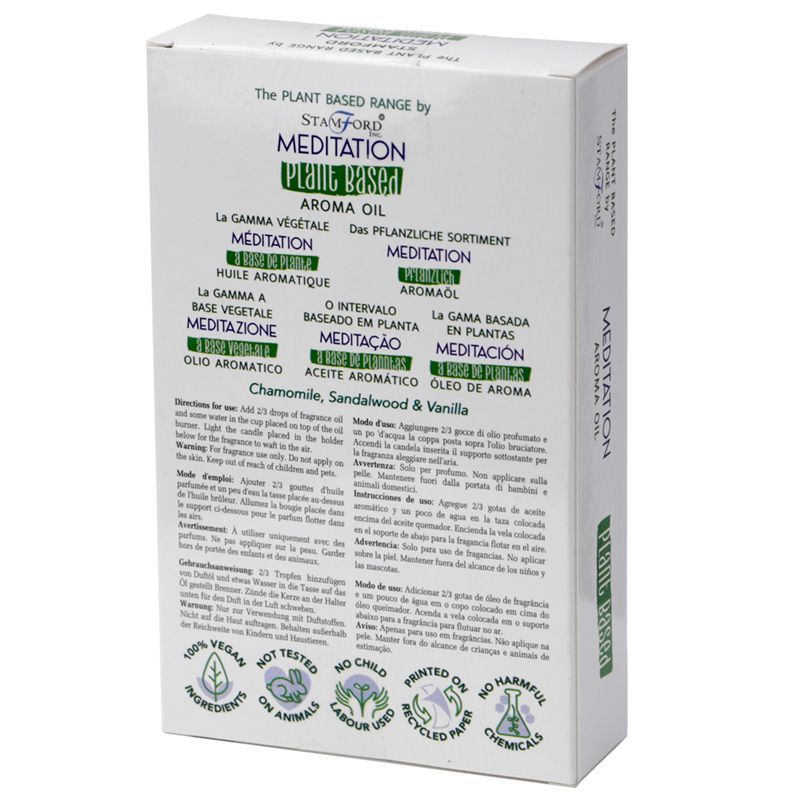 Plant Based Aroma Oil for Meditation and Calming Atmosphere