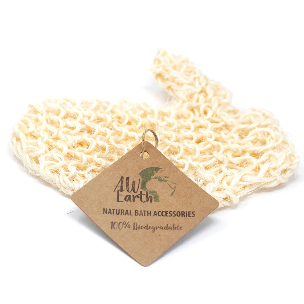 Sisal Sponge and Scrub Exfoliating Glove for Smooth Skin Care
