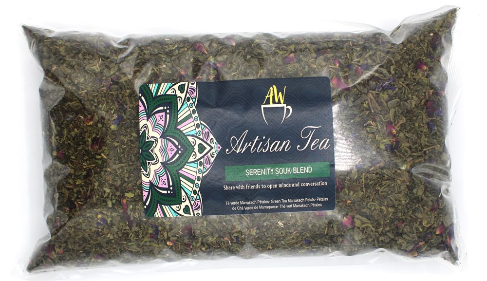 Serenity Souk Blend 1Kg Refreshing Green Tea with Mint Flavour