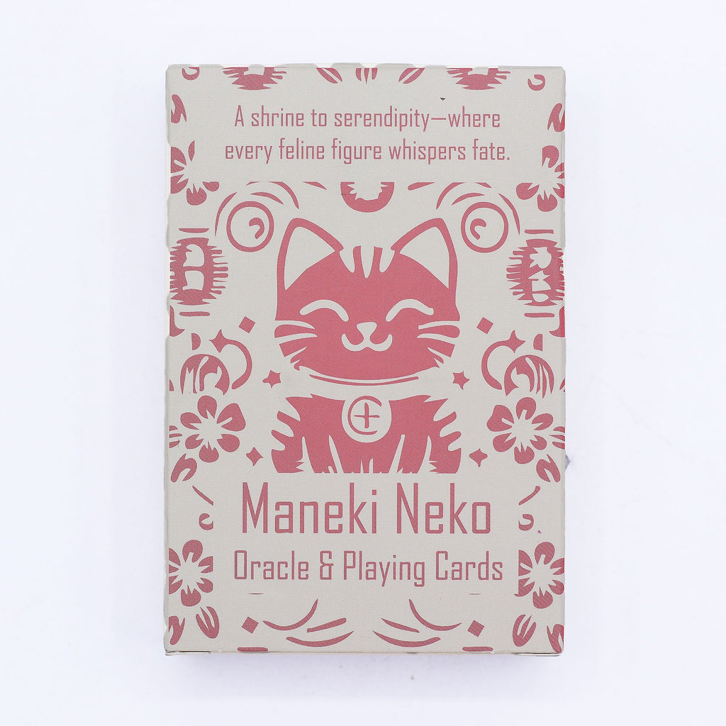 Fortune Cats Playing Cards and Oracle Cards Maneki Neko Deck